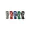 100 Pokerchips mit Kunststoff-Halter