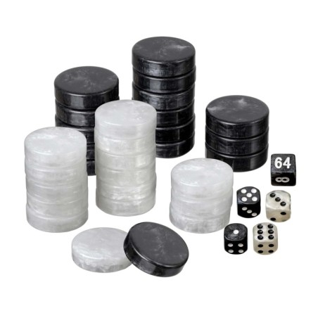 Backgammon Pions - grand - 34x10mm