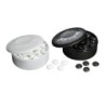 Pions de Go de verre, set noir/blanc