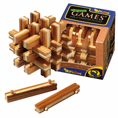 Il puzzle lucchetto - bambù