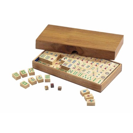 Mah Jongg, aus Holz, ohne arabische Zahlen