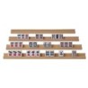 Porta tessere in legno, set da 4, 35 cm