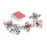 Cartes de poker, rouges, plastique