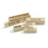 Dés de bois 20 mm, 5 dés
