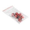 Dés - oblivion - rouge -7pièces