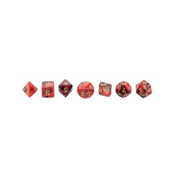 Würfel, oblivion, rot, 7er Beutel