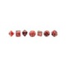 Dadi - oblivion - rosso - 7 pezzi