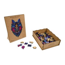 Artefact puzzle en bois 2 en 1 Loup 180 pcs