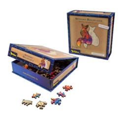 Artefact puzzle en bois 2 en 1 Renard 143 pcs