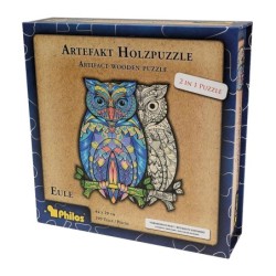 Artefakt Holzpuzzle 2 in 1 Eule 199 Teile