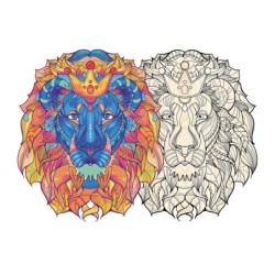 Artefact puzzle en bois 2 en 1 Lion 177 pcs