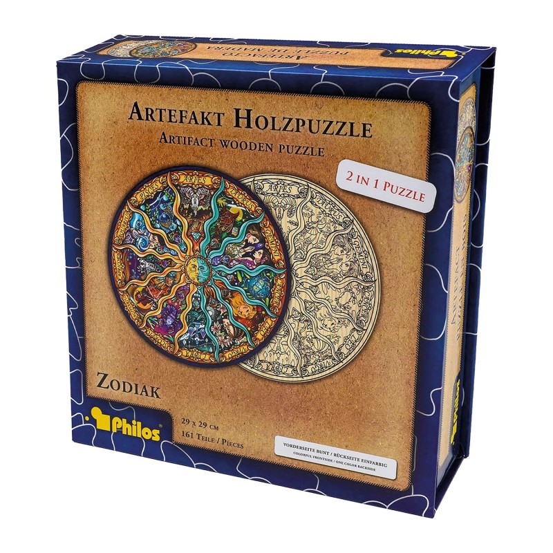 Artefact puzzle en bois 2 en 1 Zodiaque 161 pcs