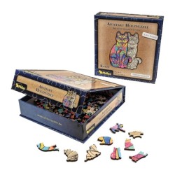 Artefact puzzle en bois 2 en 1 Chat 160 pcs