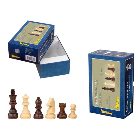 Schachfiguren Jovinus, KH 76mm, in Set-Up Box