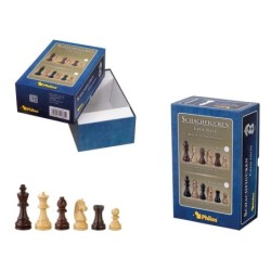 Schachfig. Barbarossa, KH 65mm, gewichtet, in Setup Box