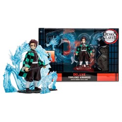 Demon Slayer – Figurine deluxe Tanjiro 13 cm avec effet Dragon d'eau (McFarlane)