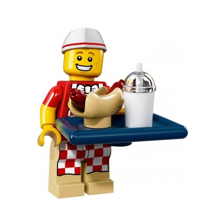 LEGO Minifigure Serie 17 71018 Venditore di hot dog