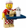 LEGO Minifigure Serie 17 71018 Venditore di hot dog