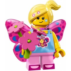 LEGO Minifigure Serie 17 71018 Ragazza travestita da farfalla