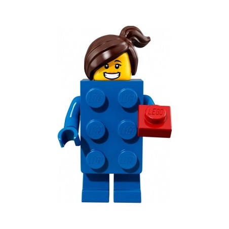 LEGO Minifiguren Serie 18 71021 Mädchen im LEGO-Stein-Kostüm