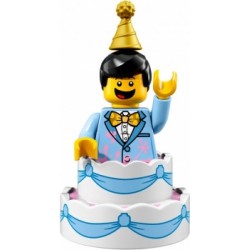 LEGO Minifigure Serie 18 71021 Uomo torta di compleanno