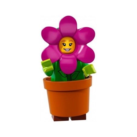 LEGO Minifigure Serie 18 71021 Ragazza travestita da vaso di fiori