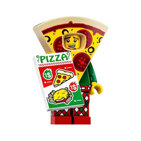 LEGO Minifiguren Serie 19 71025 Mann im Pizzakostüm