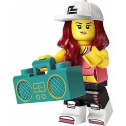 LEGO Minifiguren Serie 20 71027 Mädchen mit Ghettoblaster