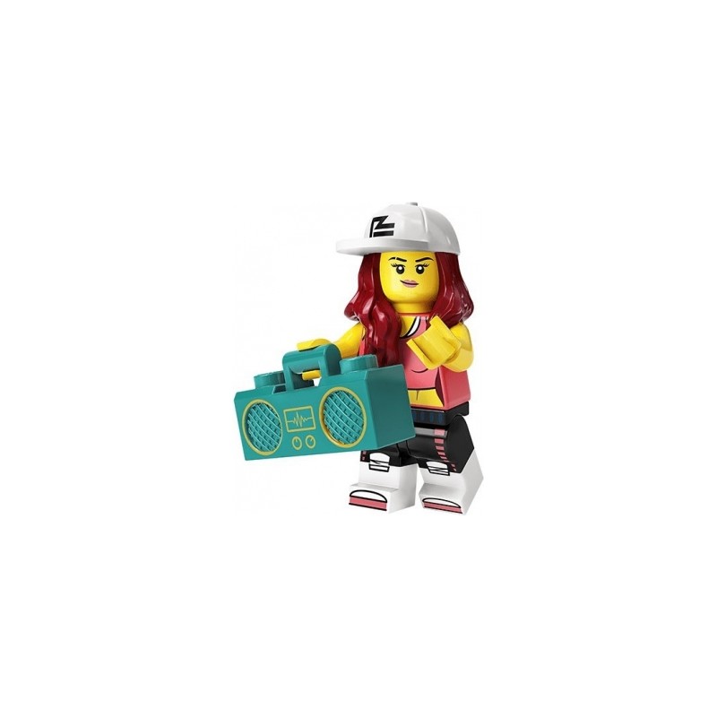 LEGO Minifiguren Serie 20 71027 Mädchen mit Ghettoblaster