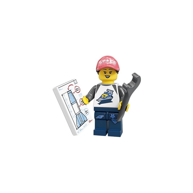 LEGO Minifiguren Serie 20 71027 Mädchen mit Rakete