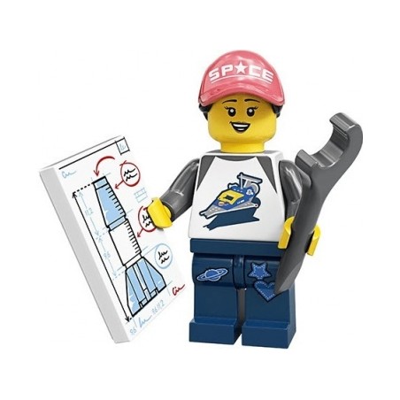 LEGO Minifiguren Serie 20 71027 Mädchen mit Rakete