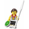 LEGO Minifigure Serie 20 71027 Atleta con giavellotto e disco
