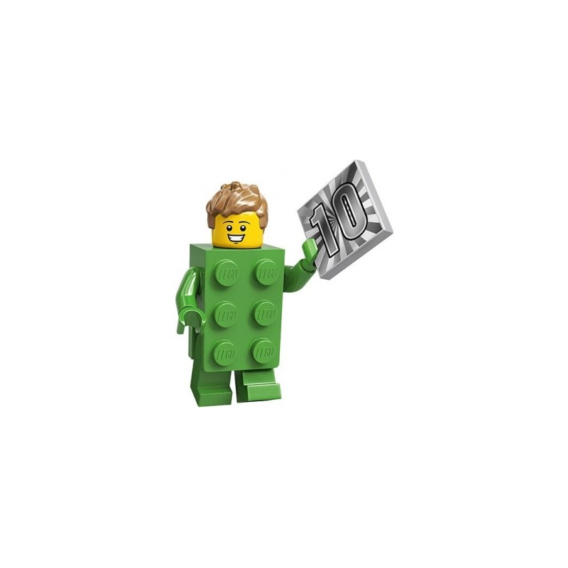 LEGO Minifigure Serie 20 71027 Tipo travestito da mattoncino LEGO verde