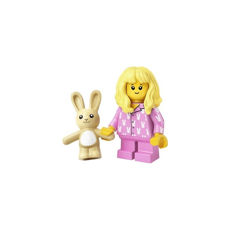 LEGO Minifiguren Serie 20 71027 Mädchen im Pyjama mit Teddybär
