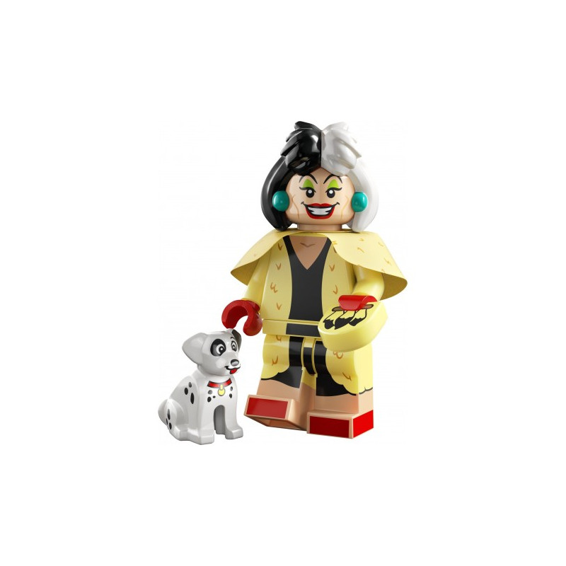 LEGO Disney 100 Minifigure 71038 Crudelia De Mon con dalmata