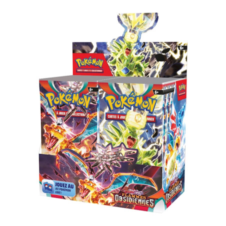 Pokémon Display mit 36 Boostern SV03 Obsidianflammen (französisch)