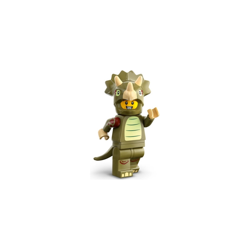 LEGO Minifigure Serie 25 71045 Fan travestito da triceratopo